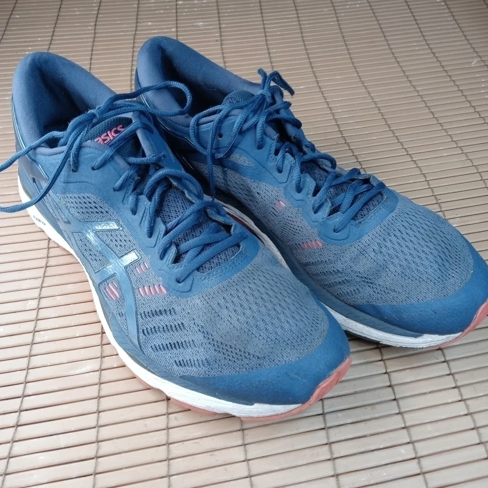 Asics gel kayano 24 men's Flytefoam Duomax blue sneakers size 13 .  27pm